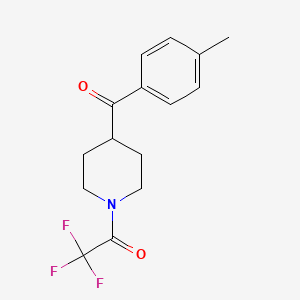 2,2,2-Trifluoro-1-(4-(4-methylbenzoyl)piperidin-1-yl)ethanone