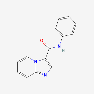 molecular formula C14H11N3O B598682 N-Phenylimidazo[1,2-a]pyridine-3-carboxamide CAS No. 15833-22-4