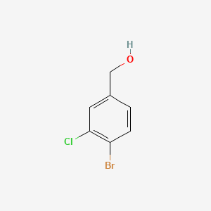molecular formula C7H6BrClO B598687 4-Bromo-3-chlorobenzyl alcohol CAS No. 120077-68-1