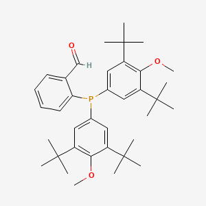 molecular formula C37H51O3P B598689 2-[Bis(3,5-di-tert-butyl-4-methoxyphenyl)phosphino]benzaldehyde CAS No. 1202865-21-1