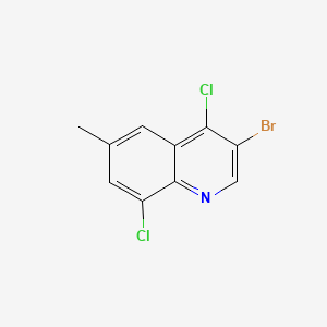 molecular formula C10H6BrCl2N B598691 3-Bromo-4,8-dichloro-6-methylquinoline CAS No. 1204811-20-0