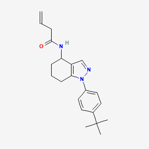 molecular formula C21H27N3O B5987129 N-[1-(4-tert-butylphenyl)-4,5,6,7-tetrahydro-1H-indazol-4-yl]-3-butenamide 
