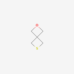 molecular formula C5H8OS B598713 2-Oxa-6-thiaspiro[3.3]heptane CAS No. 174-80-1