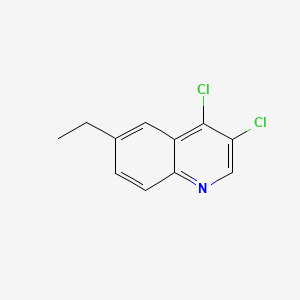 molecular formula C11H9Cl2N B598730 3,4-Dichloro-6-ethylquinoline CAS No. 1204810-03-6