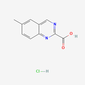 molecular formula C10H9ClN2O2 B598733 6-Methylquinazoline-2-carboxylic acid hydrochloride CAS No. 1204812-19-0