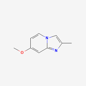 molecular formula C9H10N2O B598735 7-Methoxy-2-methylimidazo[1,2-a]pyridine CAS No. 1204527-87-6