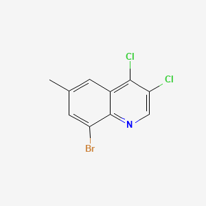 molecular formula C10H6BrCl2N B598744 8-Bromo-3,4-dichloro-6-methylquinoline CAS No. 1204810-73-0