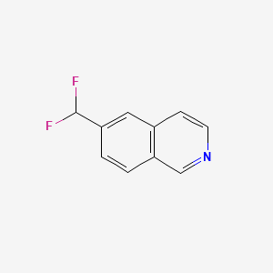 molecular formula C10H7F2N B598747 6-(Difluoromethyl)isoquinoline CAS No. 1204298-75-8