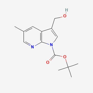 tert-Butyl 3-(hydroxymethyl)-5-methyl-1H-pyrrolo[2,3-b]pyridine-1-carboxylate