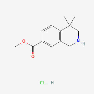 Methyl 4,4-dimethyl-1,2,3,4-tetrahydroisoquinoline-7-carboxylate hydrochloride
