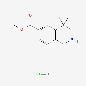 Methyl 4,4-dimethyl-1,2,3,4-tetrahydroisoquinoline-6-carboxylate hydrochloride