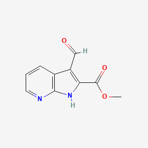 methyl 3-formyl-1H-pyrrolo[2,3-b]pyridine-2-carboxylate