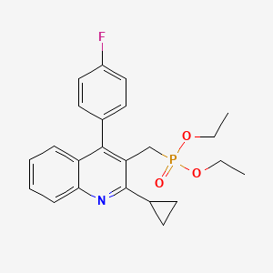 P-[[2-cyclopropyl-4-(4-fluorophenyl)-3-quinolinyl]methyl]phosphonic acid diethyl ester