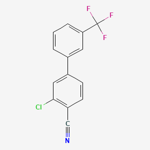2-Chloro-4-[3-(trifluoromethyl)phenyl]benzonitrile