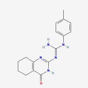 molecular formula C16H19N5O B5987971 N-(4-methylphenyl)-N'-(4-oxo-3,4,5,6,7,8-hexahydro-2-quinazolinyl)guanidine 