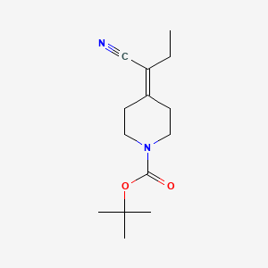 Tert-butyl 4-(1-cyanopropylidene)piperidine-1-carboxylate