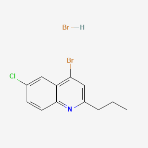 4-Bromo-6-chloro-2-propylquinoline hydrobromide
