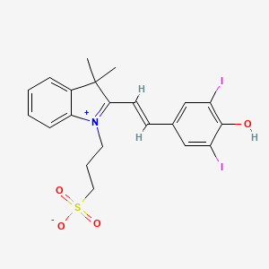 3-(2-(4-Hydroxy-3,5-diiodostyryl)-3,3-dimethyl-3H-indol-1-ium-1-yl)propane-1-sulfonate