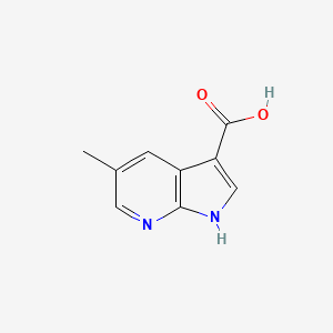 molecular formula C9H8N2O2 B598815 5-Methyl-1H-pyrrolo[2,3-b]pyridine-3-carboxylic acid CAS No. 1198095-99-6