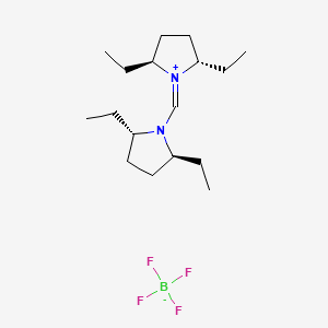 (2S,5S)-1-{[(2S,5S)-2,5-Diethylpyrrolidin-1-YL]methylene}-2,5-diethylpyrrolidinium tetrafluoroborate