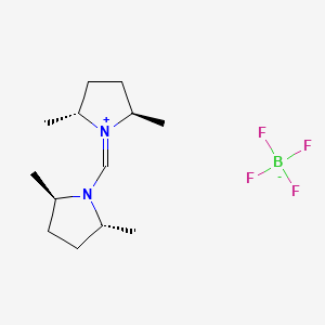 (2R,5R)-1-{[(2R,5R)-2,5-Dimethylpyrrolidin-1-YL]methylene}-2,5-dimethylpyrrolidinium tetrafluoroborate