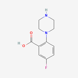 5-Fluoro-2-piperazinobenzoic acid