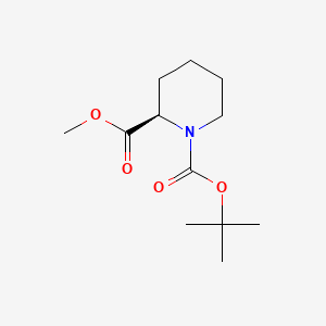 molecular formula C12H21NO4 B598830 (R)-1-tert-Butyl 2-methyl piperidine-1,2-dicarboxylate CAS No. 164456-75-1