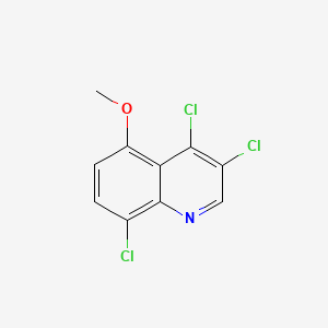 molecular formula C10H6Cl3NO B598833 3,4,8-Trichloro-5-methoxyquinoline CAS No. 1204811-17-5