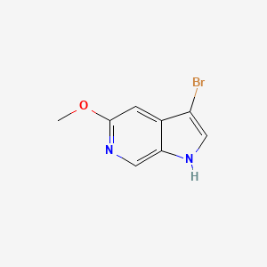 molecular formula C8H7BrN2O B598836 3-Bromo-5-methoxy-1H-pyrrolo[2,3-c]pyridine CAS No. 1204298-60-1