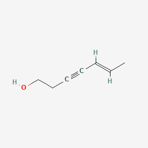 molecular formula C7H10O B598839 (5E)-hept-5-en-3-yn-1-ol CAS No. 103197-98-4