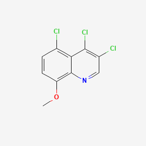 molecular formula C10H6Cl3NO B598841 3,4,5-Trichloro-8-methoxyquinoline CAS No. 1204811-52-8
