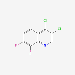 molecular formula C9H3Cl2F2N B598844 3,4-Dichloro-7,8-difluoroquinoline CAS No. 1204810-97-8