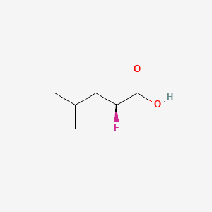molecular formula C6H11FO2 B598846 (2S)-2-Fluoro-4-methylpentanoic acid CAS No. 126957-44-6