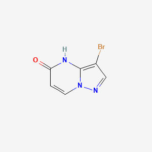molecular formula C6H4BrN3O B598859 3-bromopyrazolo[1,5-a]pyrimidin-5(4H)-one CAS No. 1198569-35-5