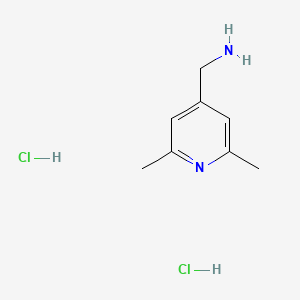 molecular formula C8H14Cl2N2 B598861 (2,6-Dimethylpyridin-4-yl)methanamine dihydrochloride CAS No. 1198424-09-7