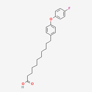 11-[4-(4-Fluorophenoxy)phenyl]undecanoic acid