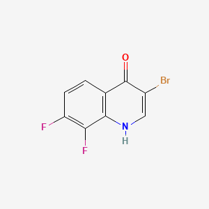 molecular formula C9H4BrF2NO B598869 3-Bromo-7,8-difluoroquinolin-4(1H)-one CAS No. 1204810-29-6