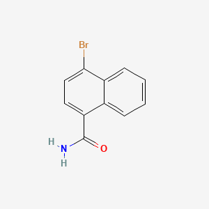 molecular formula C11H8BrNO B598874 4-溴萘-1-甲酰胺 CAS No. 112750-58-0
