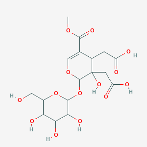 molecular formula C17H24O14 B598877 Nuezhenidic acid CAS No. 183238-67-7
