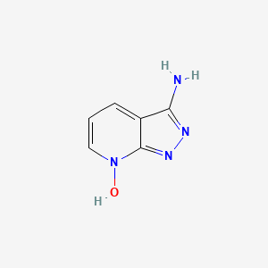 molecular formula C6H6N4O B598879 3-amino-1H-pyrazolo[3,4-b]pyridin-7-ium-7-olate CAS No. 1198475-27-2