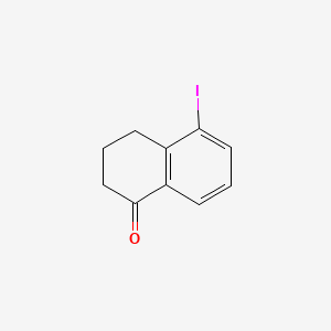 molecular formula C10H9IO B598882 5-Iodo-3,4-dihydronaphthalen-1(2H)-one CAS No. 1199782-87-0