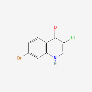 molecular formula C9H5BrClNO B598894 3-Chloro-7-bromo-4-hydroxyquinoline CAS No. 1203579-13-8