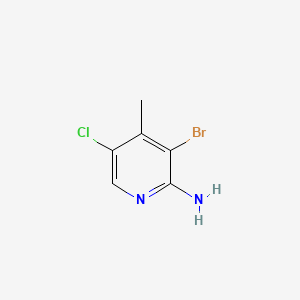 molecular formula C6H6BrClN2 B598895 3-Bromo-5-chloro-4-methylpyridin-2-amine CAS No. 1199773-28-8