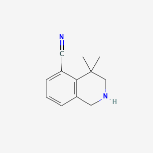 4,4-Dimethyl-1,2,3,4-tetrahydroisoquinoline-5-carbonitrile