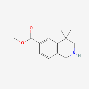 Methyl 4,4-dimethyl-1,2,3,4-tetrahydroisoquinoline-6-carboxylate