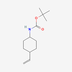molecular formula C13H23NO2 B598913 叔丁基（反式-4-乙烯基环己基）氨基甲酸酯 CAS No. 1198355-16-6