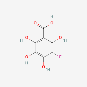 B598915 3-Fluoro-2,4,5,6-tetrahydroxybenzoic acid CAS No. 198832-23-4