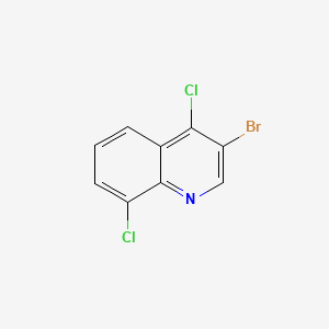 molecular formula C9H4BrCl2N B598916 3-Bromo-4,8-dichloroquinoline CAS No. 1204810-24-1
