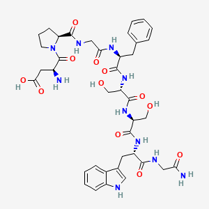 molecular formula C39H50N10O12 B598918 Leucokinin II CAS No. 104821-31-0