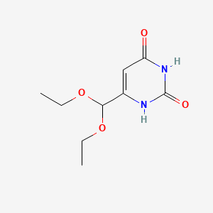 molecular formula C9H14N2O4 B598919 6-(二乙氧甲基)尿嘧啶 CAS No. 16953-48-3